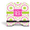 Pink & Green Suzani Stylized Tablet Stand - Front without iPad