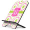 Pink & Green Suzani Stylized Tablet Stand - Side View