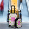 Pink & Green Suzani Suitcase Set 4 - IN CONTEXT