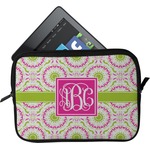 Pink & Green Suzani Tablet Case / Sleeve (Personalized)