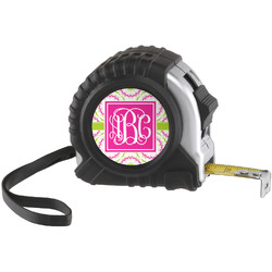 Pink & Green Suzani Tape Measure (25 ft) (Personalized)
