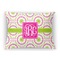 Pink & Green Suzani Throw Pillow (Rectangular - 12x16)