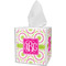 Pink & Green Suzani Tissue Box Cover (Personalized)