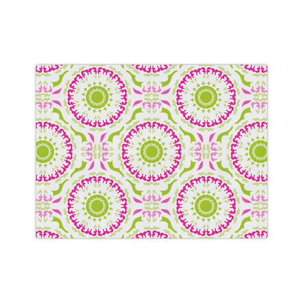 Custom Pink & Green Suzani Tissue Paper Sheets - Medium - Heavyweight