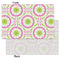 Pink & Green Suzani Tissue Paper - Heavyweight - Small - Front & Back