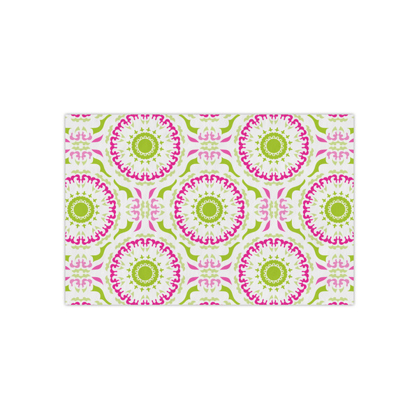 Custom Pink & Green Suzani Tissue Paper Sheets - Small - Heavyweight