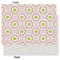 Pink & Green Suzani Tissue Paper - Lightweight - Large - Front & Back