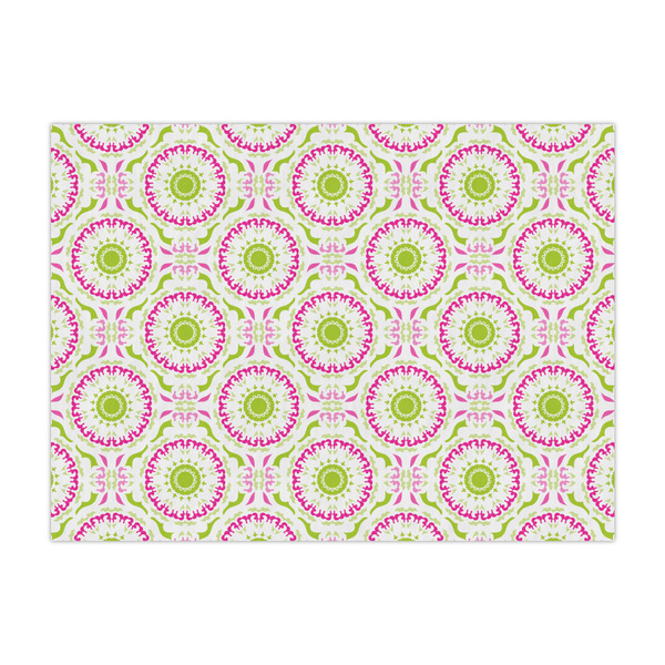 Custom Pink & Green Suzani Large Tissue Papers Sheets - Lightweight
