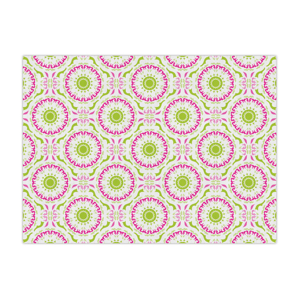 Custom Pink & Green Suzani Tissue Paper Sheets - Large - Lightweight