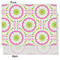 Pink & Green Suzani Tissue Paper - Lightweight - Medium - Front & Back