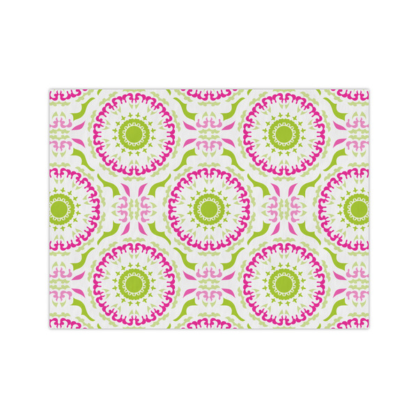 Custom Pink & Green Suzani Medium Tissue Papers Sheets - Lightweight