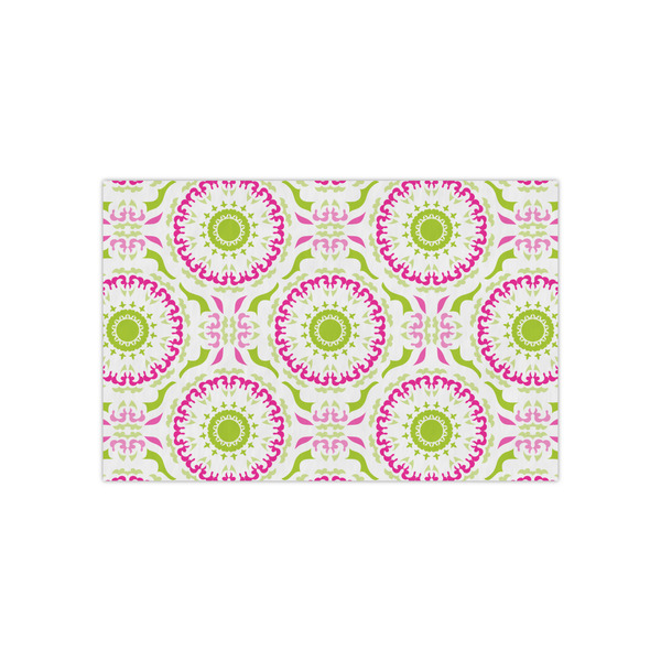 Custom Pink & Green Suzani Tissue Paper Sheets - Small - Lightweight