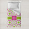 Pink & Green Suzani Toddler Duvet Cover w/ Monogram