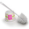 Pink & Green Suzani Toilet Brush (Personalized)