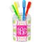 Pink & Green Suzani Toothbrush Holder (Personalized)
