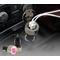 Pink & Green Suzani USB Car Charger - in cigarette plug