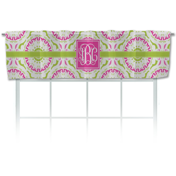 Custom Pink & Green Suzani Valance (Personalized)