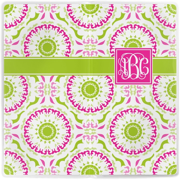 Pink & Green Suzani Vinyl Document Wallet - Apvl