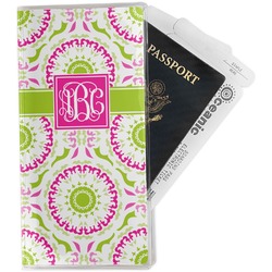 Pink & Green Suzani Travel Document Holder