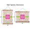 Pink & Green Suzani Wall Hanging Tapestries - Parent/Sizing