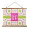 Pink & Green Suzani Wall Hanging Tapestry - Wide (Personalized)