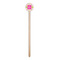 Pink & Green Suzani Wooden 6" Stir Stick - Round - Single Stick