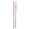 Pink & Green Suzani Wooden Food Pick - Paddle - Dimensions