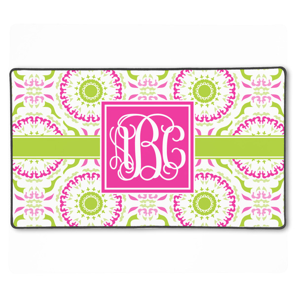 Pink & Green Suzani XXL Gaming Mouse Pads - 24" x 14" - APPROVAL