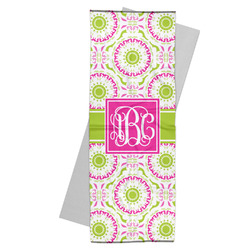 Pink & Green Suzani Yoga Mat Towel (Personalized)