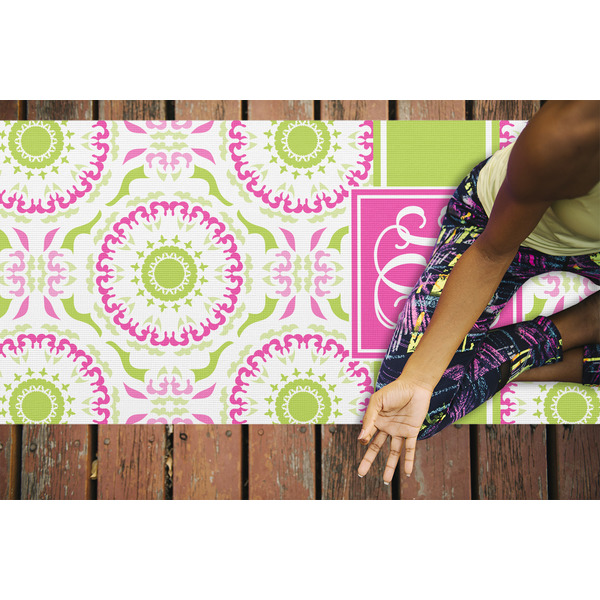 Pink & Green Suzani Yoga Mats - LIFESTYLE