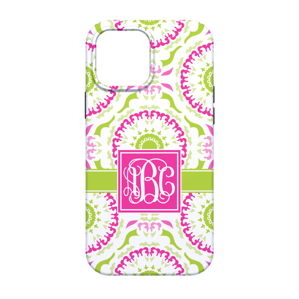 Pink & Green Suzani iPhone 13 Pro Tough Case - Back