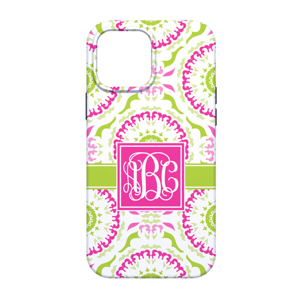 Pink & Green Suzani iPhone 13 Tough Case - Back