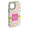 Pink & Green Suzani iPhone Case - Rubber Lined - iPhone 15 Plus (Personalized)