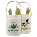 Easter Egg Basket Double Sided Easter Basket (Personalized)