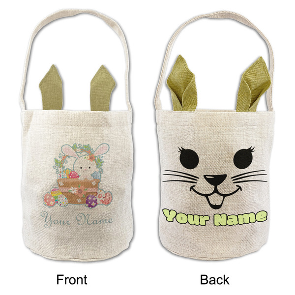 Easter Bunny and Basket Easter Basket - APPROVAL (FRONT & BACK)