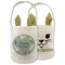 Easter Bunnies Frame Double Sided Easter Basket (Personalized)