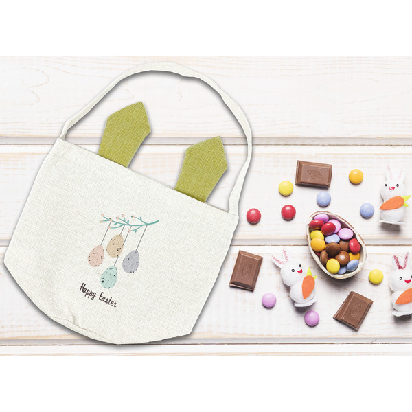 Easter Hanging Eggs Easter Basket - FLATLAY (front)