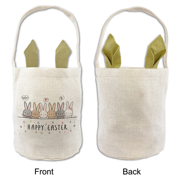 Easter Bunnies In A Line Easter Basket - APPROVAL (FRONT)