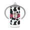 Cowprint w/Cowboy 12 oz Stainless Steel Sippy Cups - FRONT