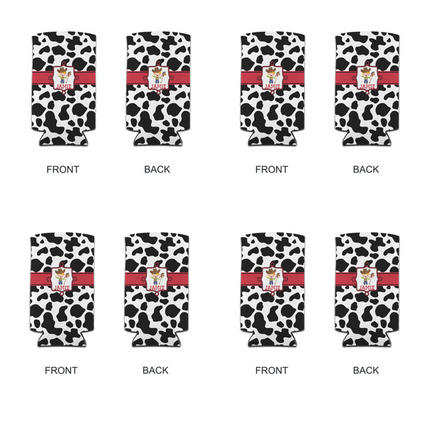 Cowprint w/Cowboy 12oz Tall Can Sleeve - Set of 4 - APPROVAL