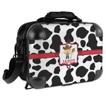 Cowprint w/Cowboy Hard Shell Briefcase (Personalized)