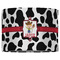 Cowprint w/Cowboy 16" Drum Lampshade - FRONT (Fabric)