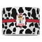 Cowprint w/Cowboy 16" Drum Lampshade - FRONT (Poly Film)
