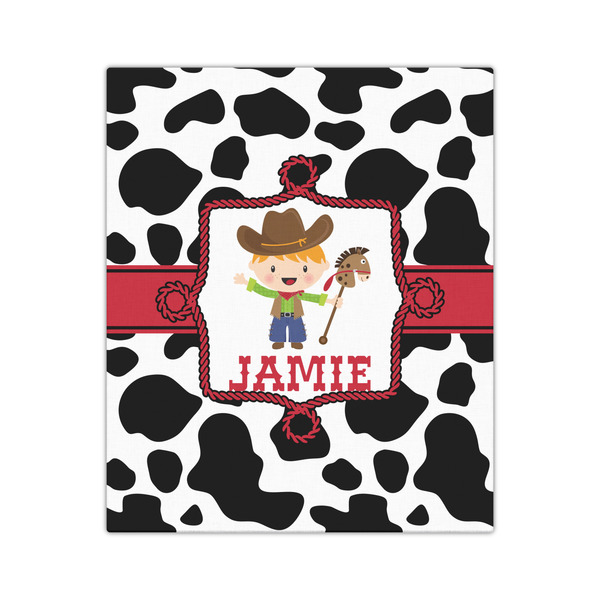 Cowprint w/Cowboy 20x24 - Canvas Print - Front View