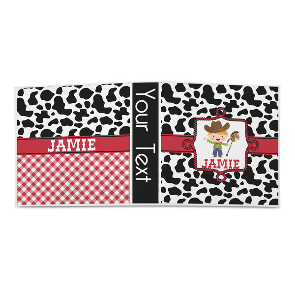 Cowprint w/Cowboy 3-Ring Binder Approval- 2in