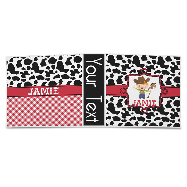 Cowprint w/Cowboy 3-Ring Binder Approval- 3in