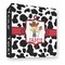 Cowprint w/Cowboy 3 Ring Binders - Full Wrap - 3" - FRONT