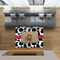 Cowprint w/Cowboy 5'x7' Indoor Area Rugs - IN CONTEXT
