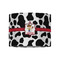 Cowprint w/Cowboy 8" Drum Lampshade - FRONT (Fabric)