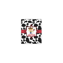 Cowprint w/Cowboy Canvas Print - 8x10 (Personalized)